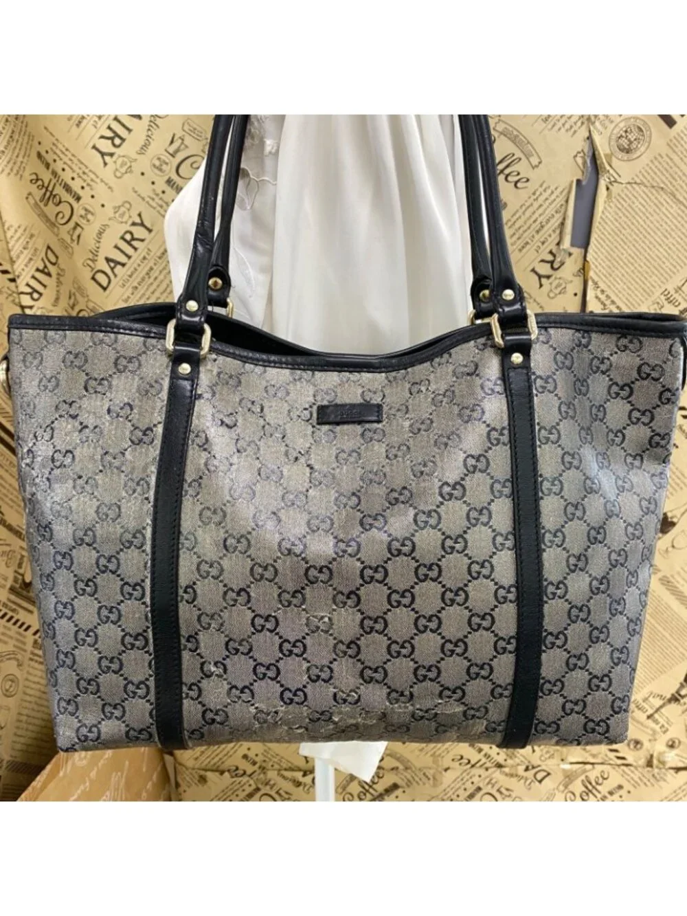 Gucci GG Tote Bag Shoulder Supreme Business